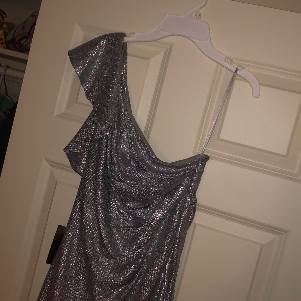 Silver dress! great for a dinner date! NEVER WORN